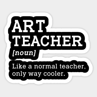 Art Teacher Back To School Gift Sticker